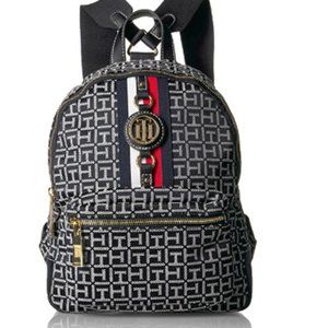 Women's Backpack Jaden, Black/White, One Size